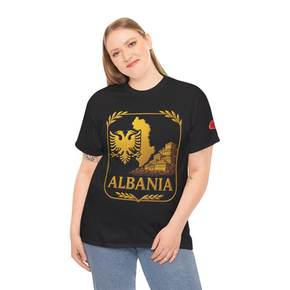 Albania Gold Emblem Unisex T-Shirt