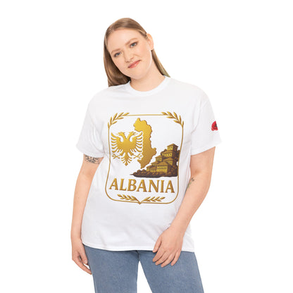 Albania Gold Emblem Unisex T-Shirt