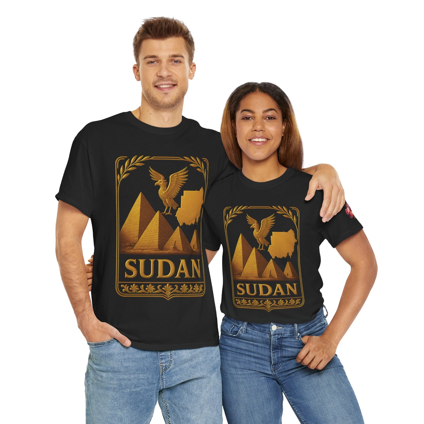 Sudan Gold Emblem Unisex T-Shirt