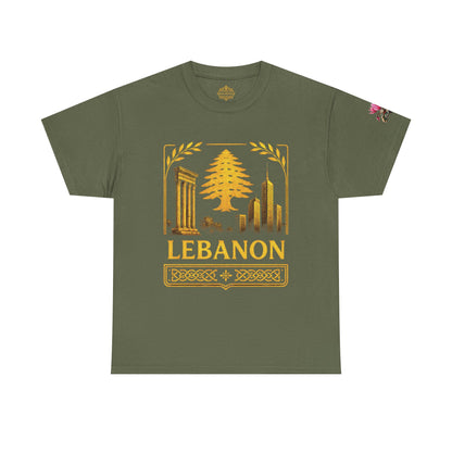 Lebanon Gold Emblem Unisex T-Shirt