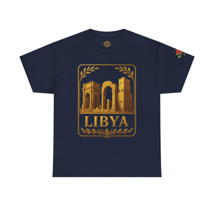 Libya Gold Emblem Unisex T-Shirt