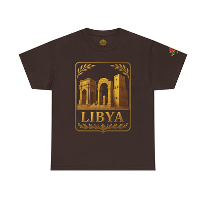 Libya Gold Emblem Unisex T-Shirt