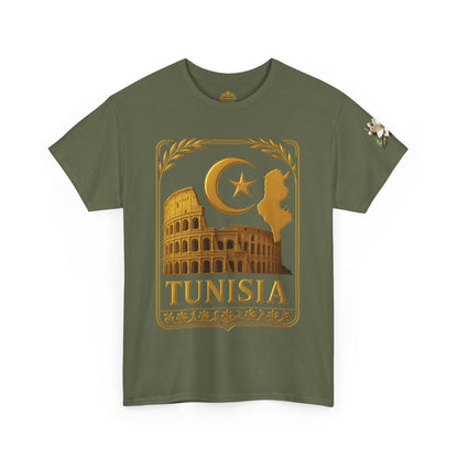 Tunisia Gold Emblem Unisex T-Shirt