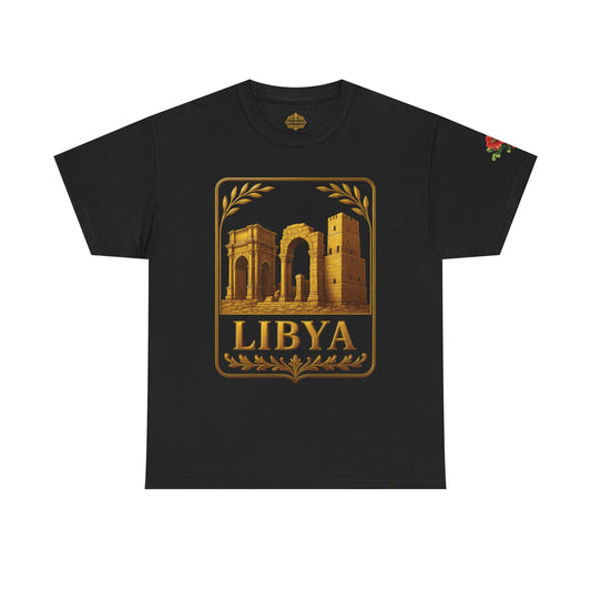 Libya Gold Emblem Unisex T-Shirt