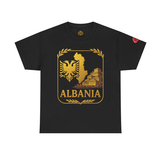 Albania Gold Emblem Unisex T-Shirt