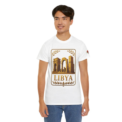 Libya Gold Emblem Unisex T-Shirt
