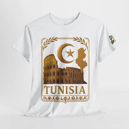 Tunisia Gold Emblem Unisex T-Shirt