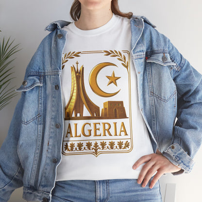 Algeria Gold Emblem Unisex T-Shirt