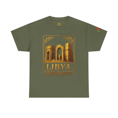 Libya Gold Emblem Unisex T-Shirt