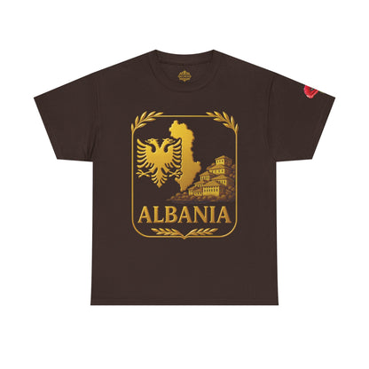 Albania Gold Emblem Unisex T-Shirt