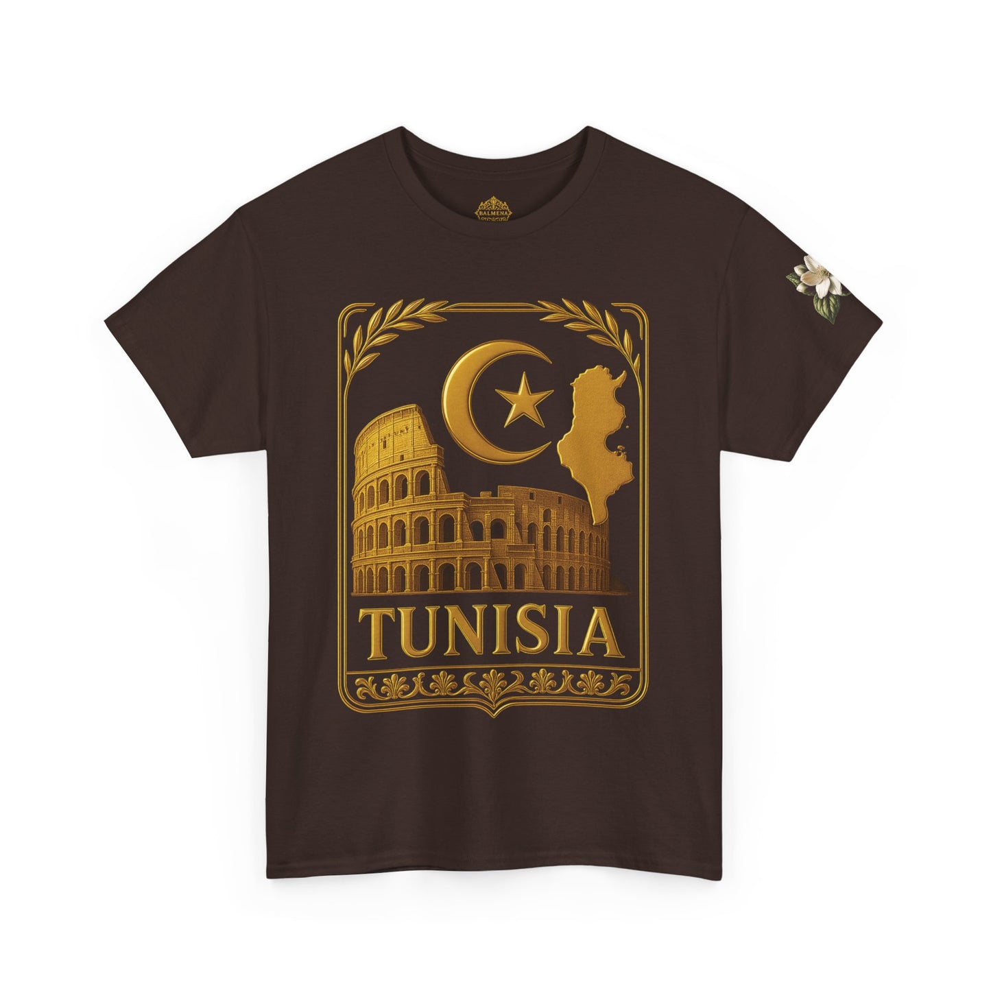 Tunisia Gold Emblem Unisex T-Shirt