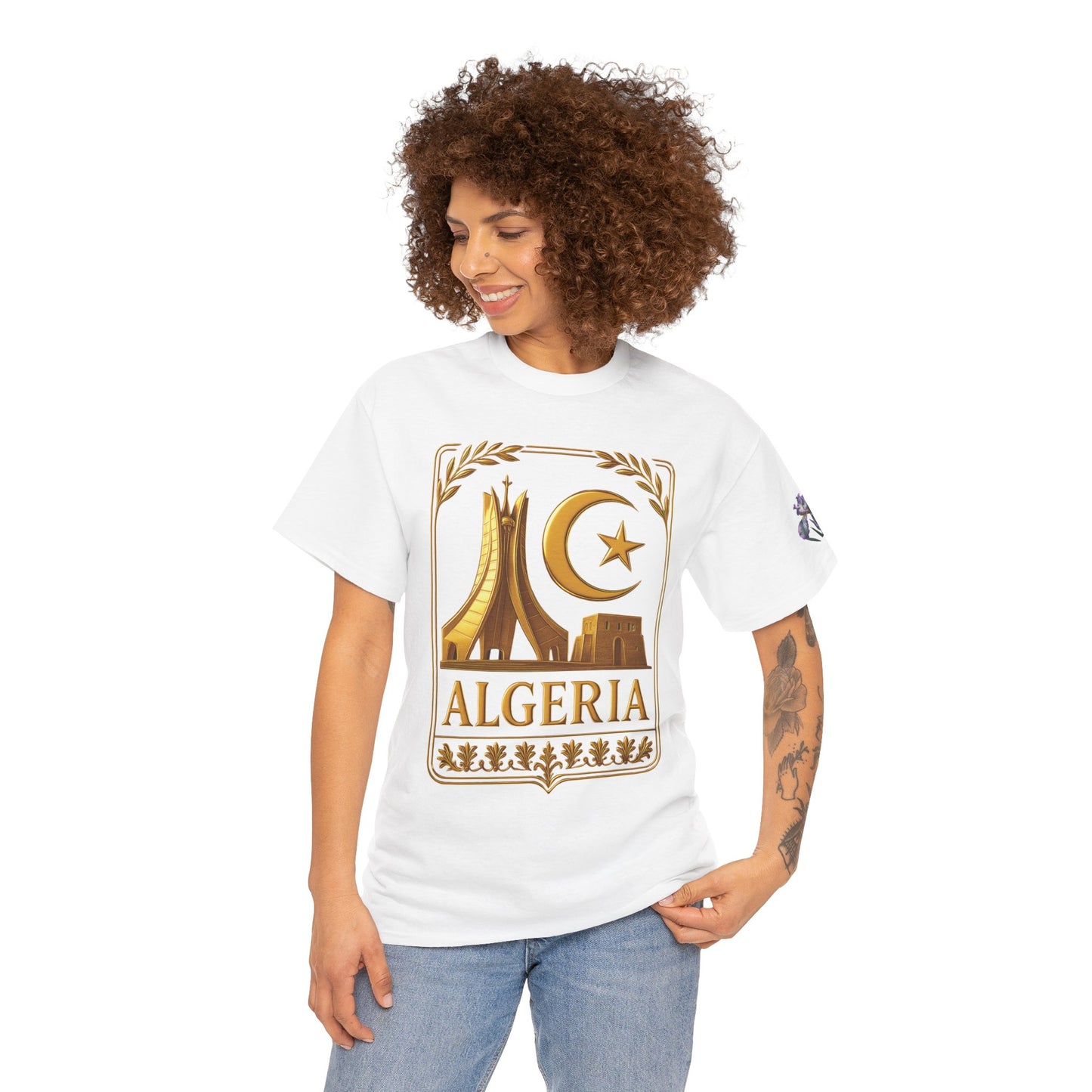 Algeria Gold Emblem Unisex T-Shirt