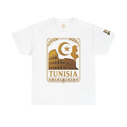 Tunisia Gold Emblem Unisex T-Shirt