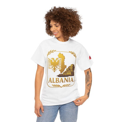 Albania Gold Emblem Unisex T-Shirt