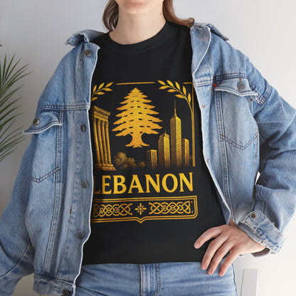 Lebanon Gold Emblem Unisex T-Shirt