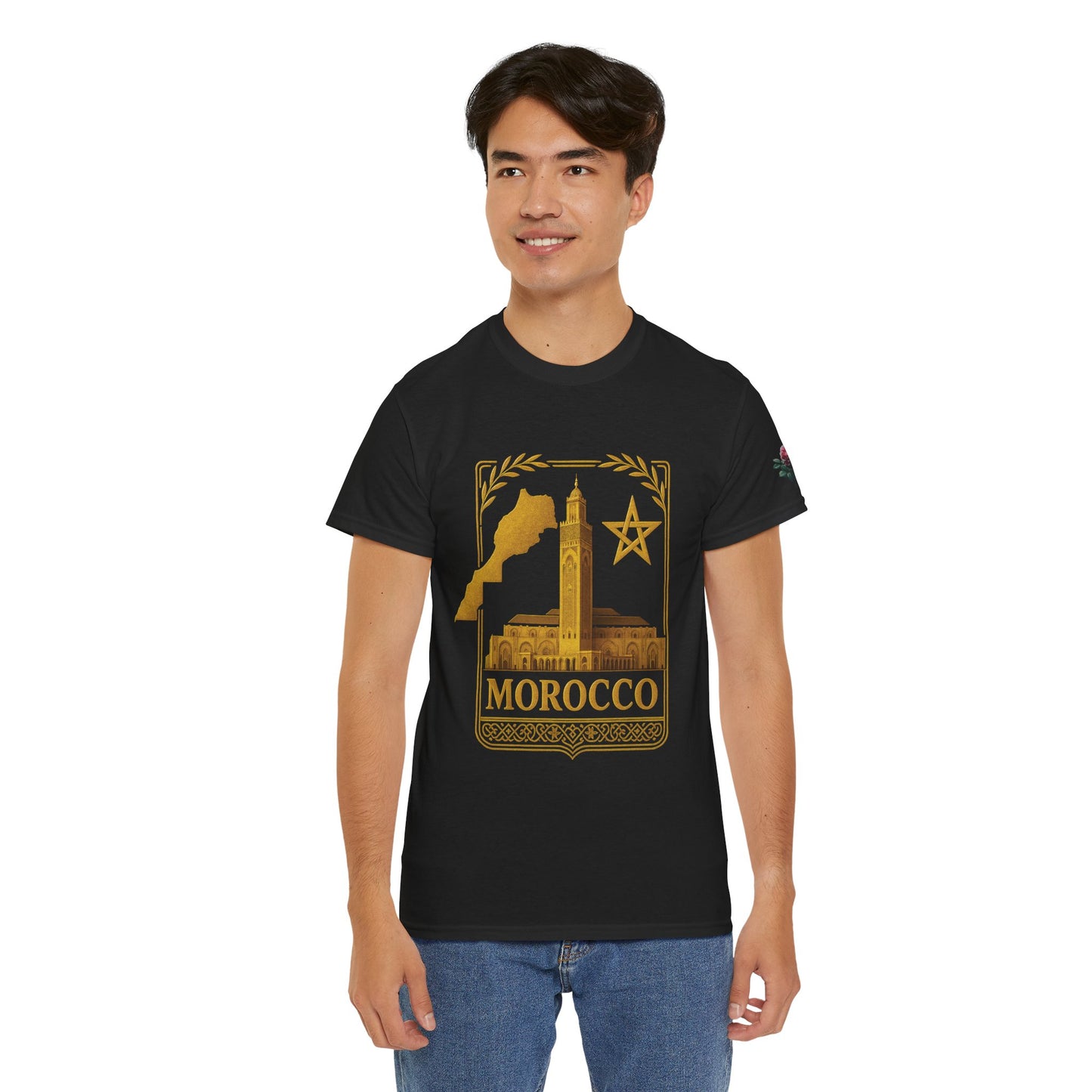 Morocco Gold Emblem Unisex T-Shirt
