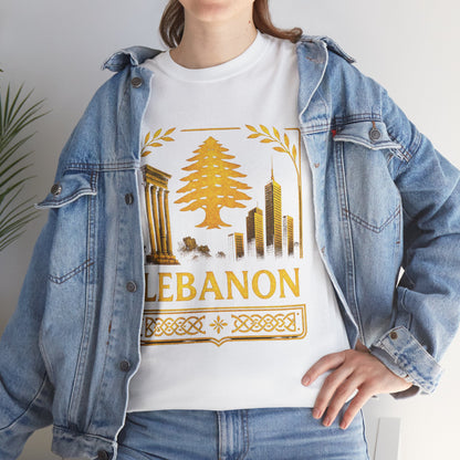 Lebanon Gold Emblem Unisex T-Shirt