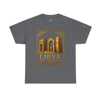 Libya Gold Emblem Unisex T-Shirt