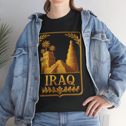 Iraq Gold Emblem Unisex T-Shirt