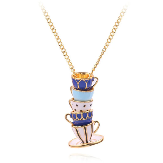 Tea Cups Necklace