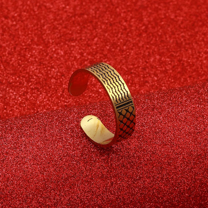 Palestine Kufiya Ring