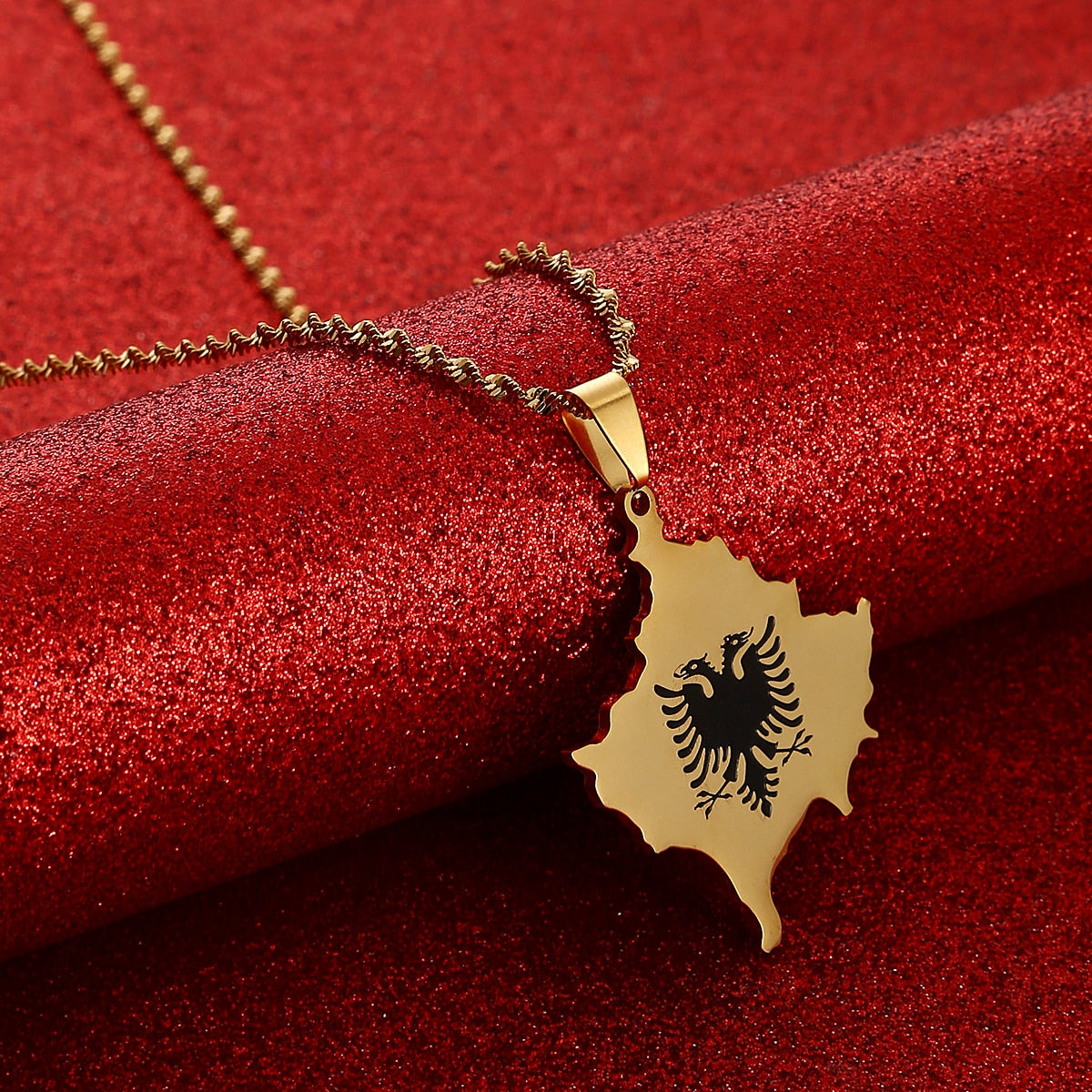 Kosovo Map Necklaces