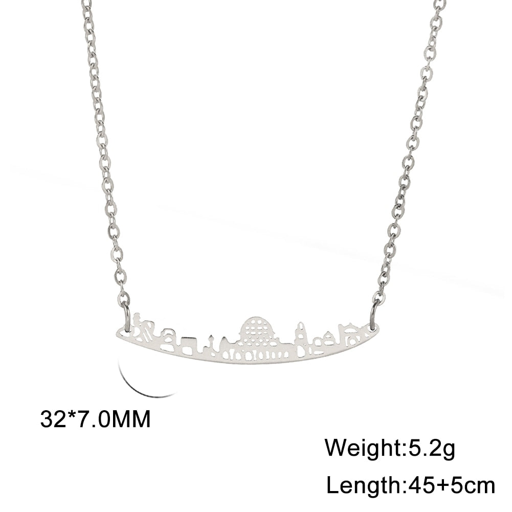 Jerusalem City Landmark Necklace