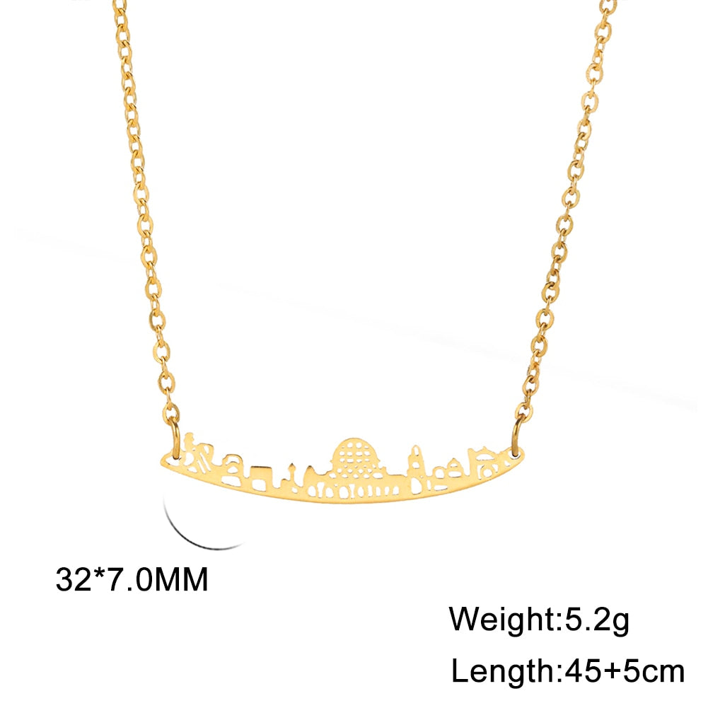 Jerusalem City Landmark Necklace