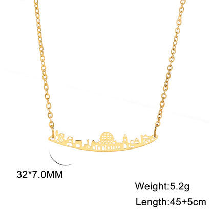 Jerusalem City Landmark Necklace