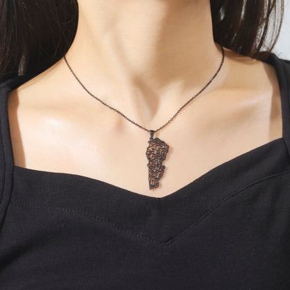 Lebanon Map Necklace