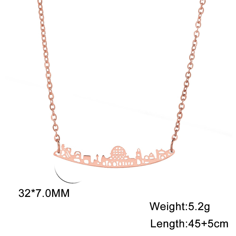 Jerusalem City Landmark Necklace