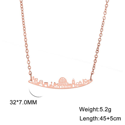 Jerusalem City Landmark Necklace