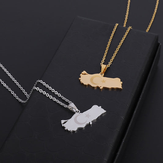 Turkey Map Necklace